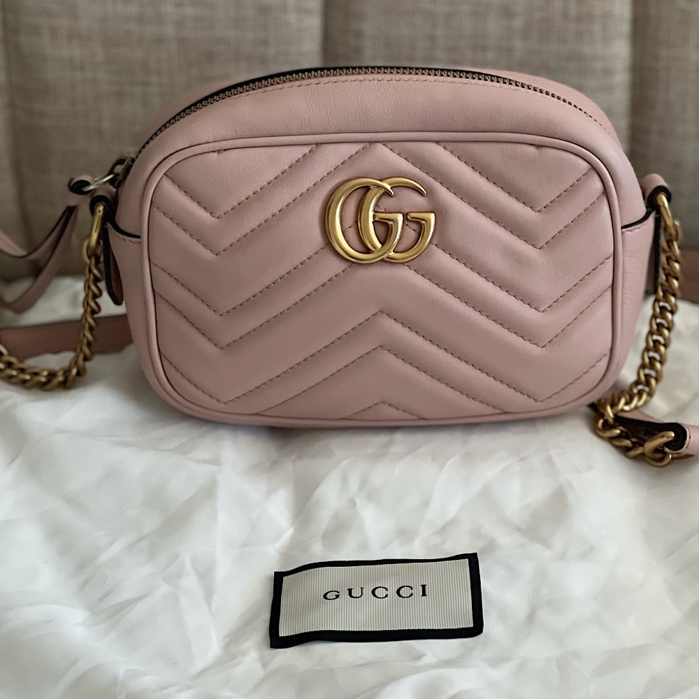 Gucci
GG Marmont Mini Chain Dusty Pink Cross Body